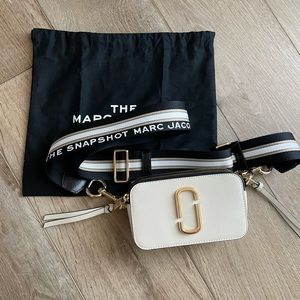 Marc Jacobs The Snapshot Leather Crossbody Bag - New Cloud Multi